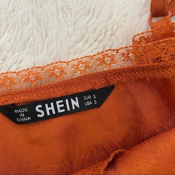 Floral Satin Y2K Lace Trim Camisole Cami Boho Top Size Small S - Picture 11 of 14